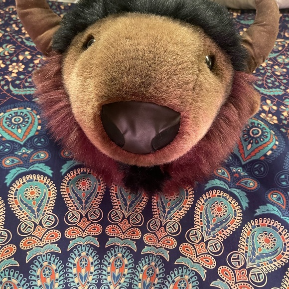 Stuffed Bison Wall Hanging - Picture 4 of 5